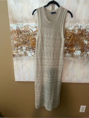 Gap Crochet Knit Midi Dress